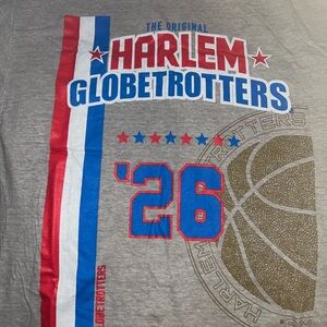 Harlem Globetrotters- Gray with Red & Blue
